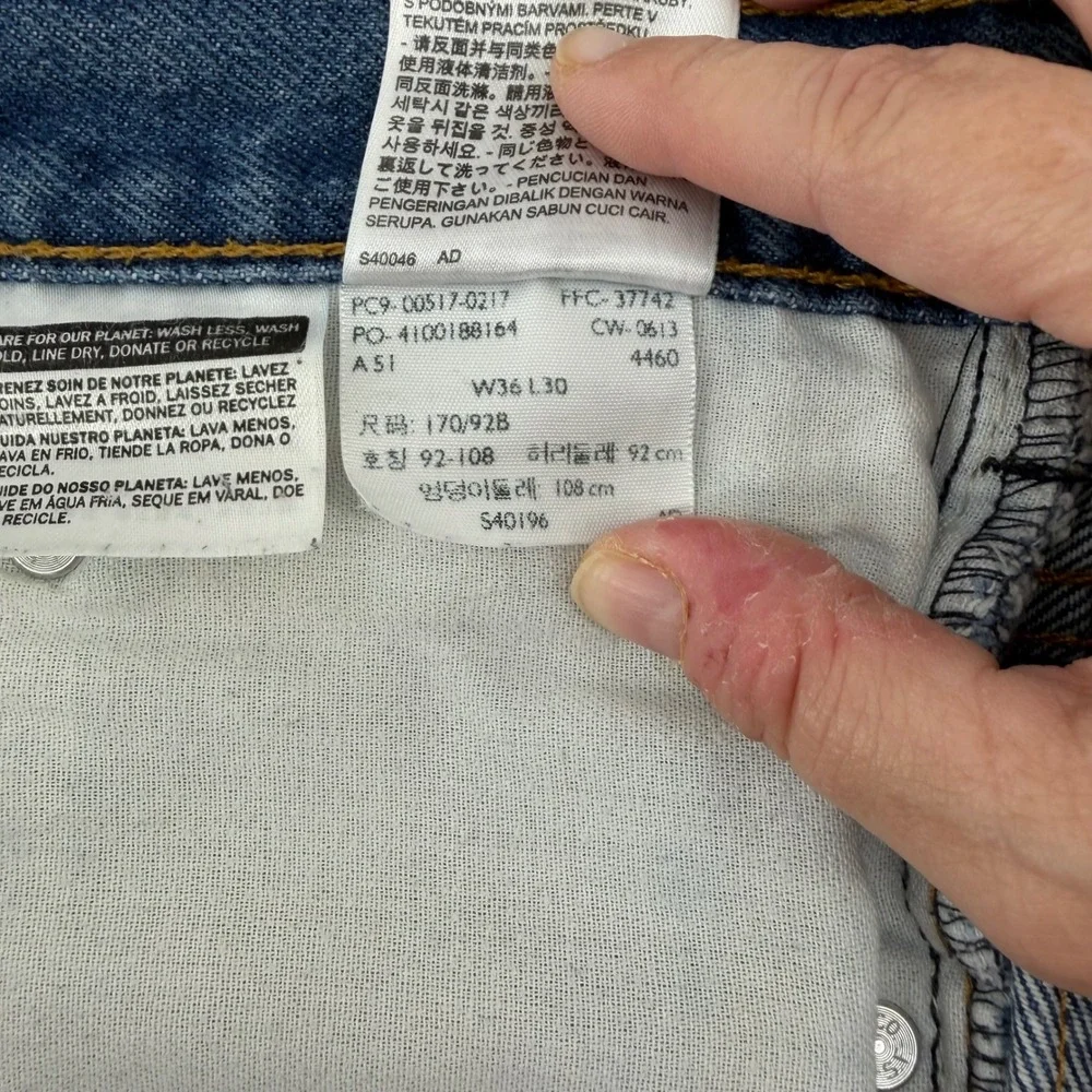 Levis 517 Mens Bootcut Jeans Blue Denim Medium Wash W36 (Fits 35x29